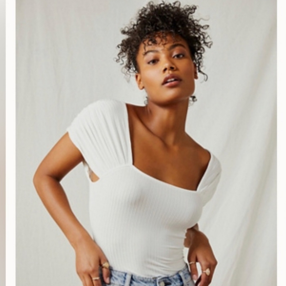 Free People Front Row Bodysuit Size S